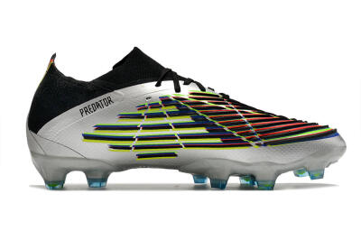 Adidas Predator FIFA World Cup Qatar 2022 Edge+ FG Low-Tops Football Boots - Silver/Black