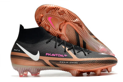 Nike Phantom GT 2 DF Elite FG High-Tops Football Boots - Black/Gold/White