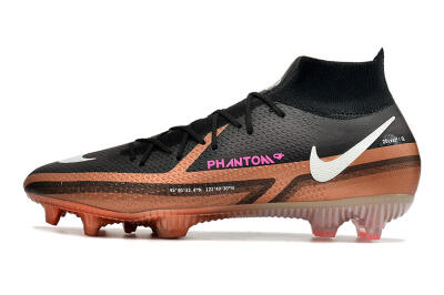 Nike Phantom GT 2 DF Elite FG High-Tops Football Boots - Black/Gold/White