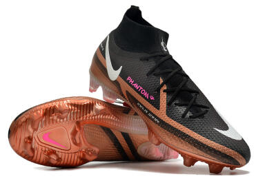 Nike Phantom GT 2 DF Elite FG High-Tops Football Boots - Black/Gold/White