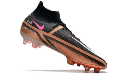 Nike Phantom GT 2 DF Elite FG High-Tops Football Boots - Black/Gold/White