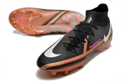 Nike Phantom GT 2 DF Elite FG High-Tops Football Boots - Black/Gold/White