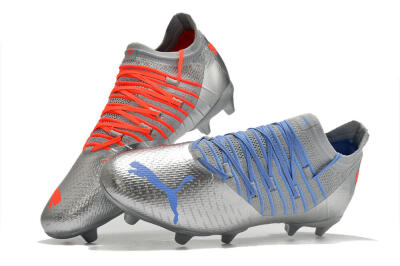 Puma Future Z 1.3 Instinct FG Low-Tops Football Boots - Silver/Blue