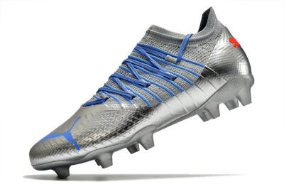 Puma Future Z 1.3 Instinct FG Low-Tops Football Boots - Silver/Blue