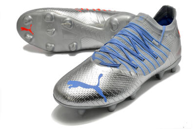 Puma Future Z 1.3 Instinct FG Low-Tops Football Boots - Silver/Blue