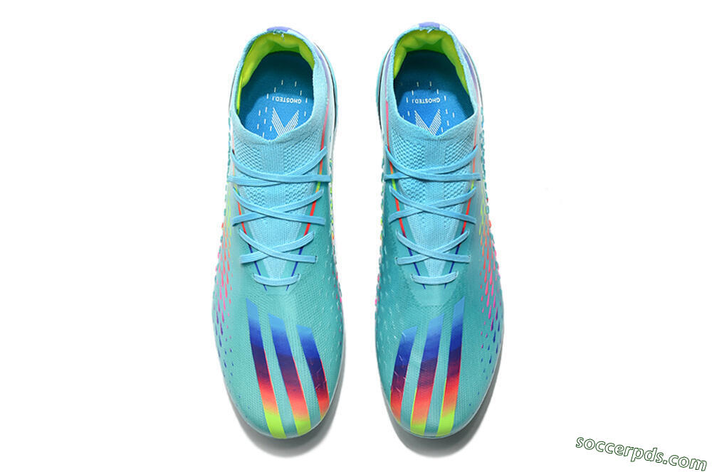 Adidas x Speedportal.1 2022 World Cup Boots FG Low-Tops Football Boots - Blue/Green/Red 5