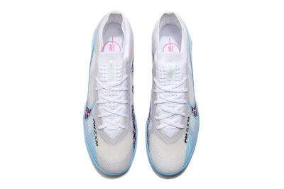 Nike Mercurial Vapor 15 Elite TF Low-Tops Football Shoes - White/Blue/Pink