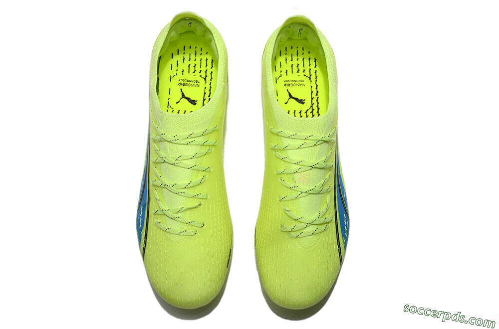 Puma Ultra Ultimate MG Low-Tops Football Boots - Green/Blue/Black 5
