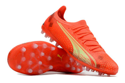 Puma Ultra Ultimate MG Low-Tops Football Boots - Red/Yellow