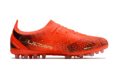 Puma Ultra Ultimate MG Low-Tops Football Boots - Red/Yellow