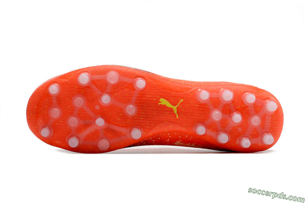 Puma Ultra Ultimate MG Low-Tops Football Boots - Red/Yellow 7