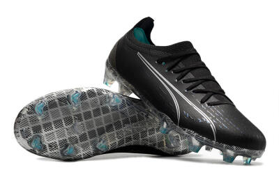 Puma Ultra Ultimate FG Low-Tops Football Boots - Black/White/Blue