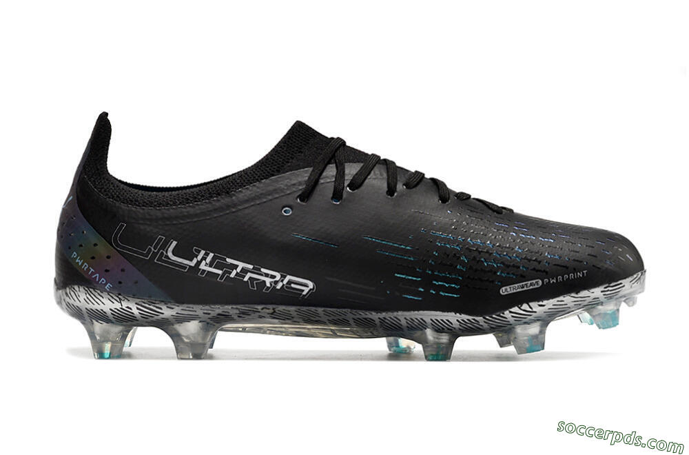 Puma Ultra Ultimate FG Low-Tops Football Boots - Black/White/Blue 4