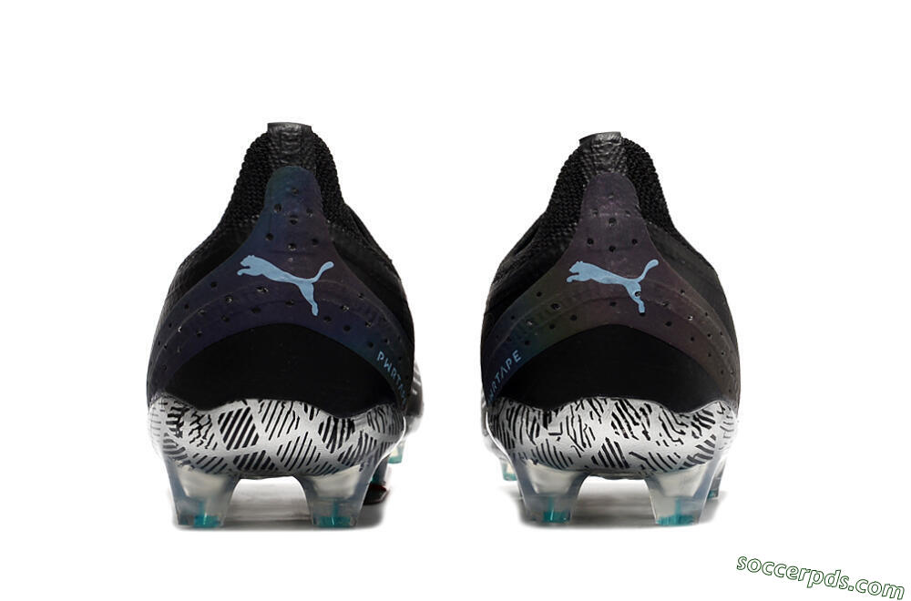 Puma Ultra Ultimate FG Low-Tops Football Boots - Black/White/Blue 6