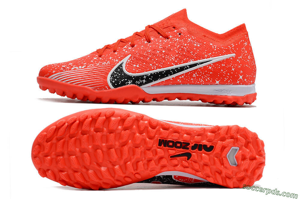 Nike Air Zoom Mercurial Vapor 15 Elidte TF Low-Tops Football Shoes - Red/Black/White 0