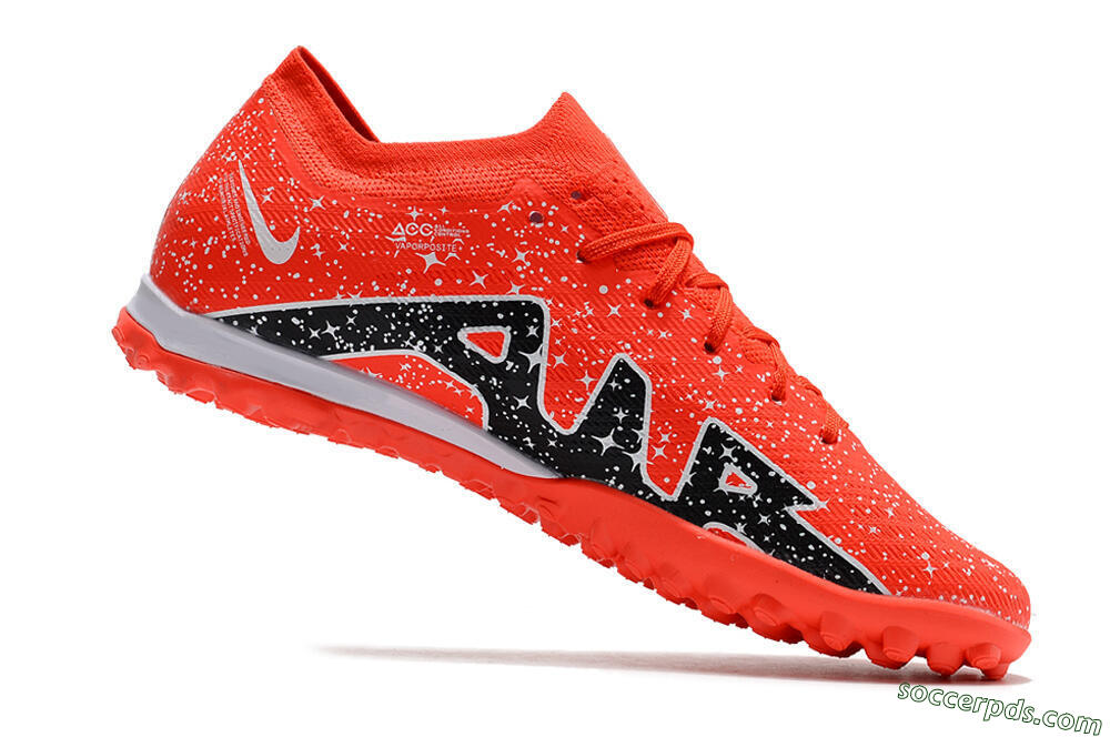 Nike Air Zoom Mercurial Vapor 15 Elidte TF Low-Tops Football Shoes - Red/Black/White 4
