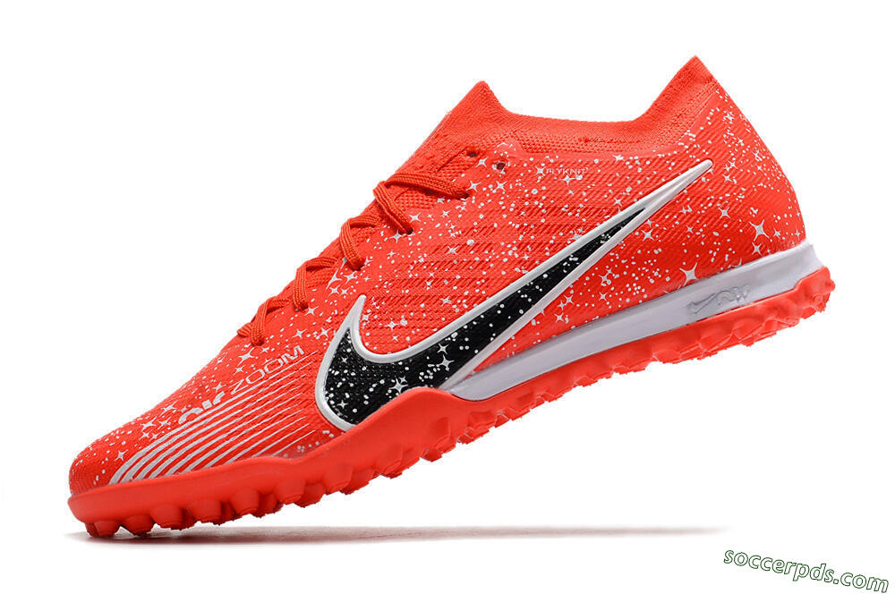 Nike Air Zoom Mercurial Vapor 15 Elidte TF Low-Tops Football Shoes - Red/Black/White 5