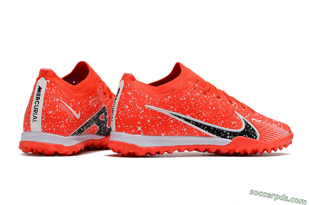 Nike Air Zoom Mercurial Vapor 15 Elidte TF Low-Tops Football Shoes - Red/Black/White 6