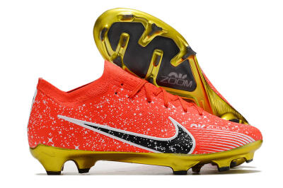 Nike Air Zoom Mercurial Vapor 15 Elite FG Low-Tops Football Boots - Red/Black/White