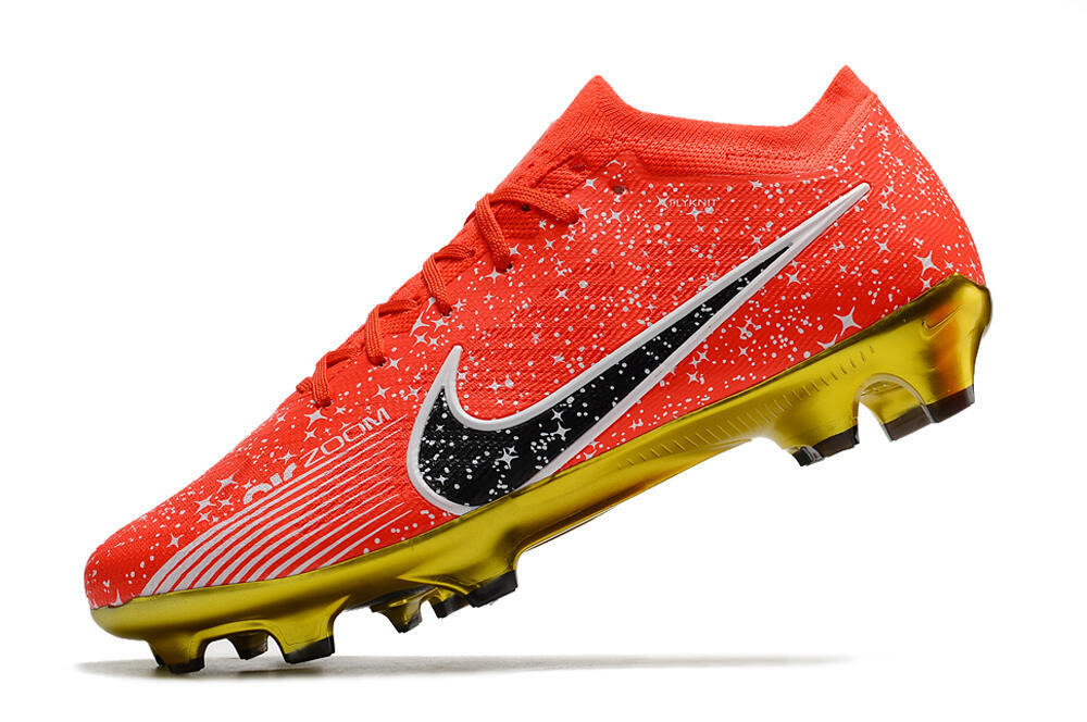 Nike Air Zoom Mercurial Vapor 15 Elite FG Low-Tops Football Boots - Red/Black/White 5