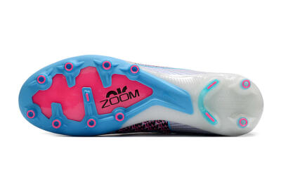 Nike Air Zoom Mercurial Superfly 9 Elite AG High-Tops Football Boots - White/Blue/Pink