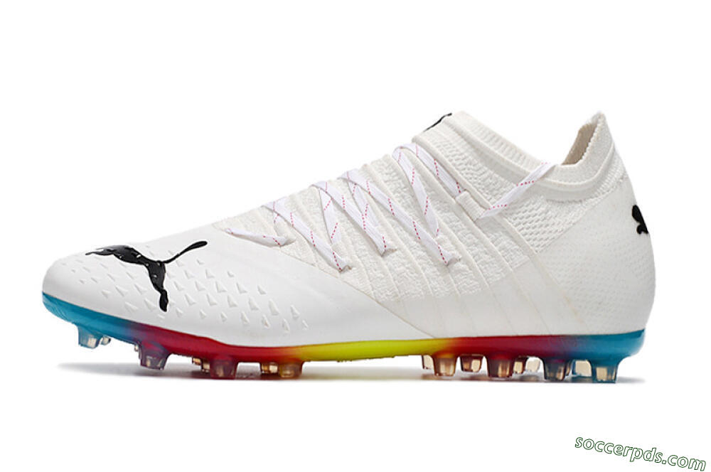 Puma Future Z 1.3 Instinct MG Low-Tops Football Boots - White/Black 2