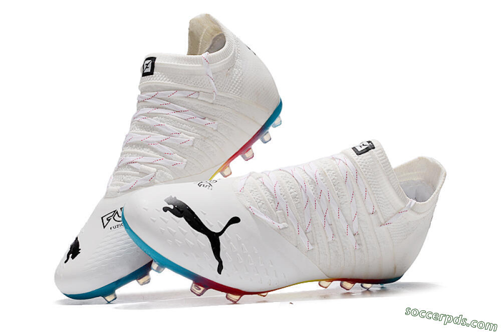 Puma Future Z 1.3 Instinct MG Low-Tops Football Boots - White/Black 6