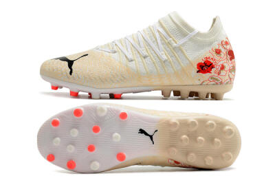 Puma Future Z 1.3 Instinct MG Low-Tops Football Boots - White/Gold/RED
