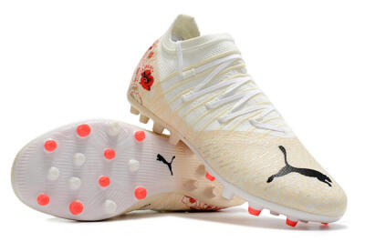 Puma Future Z 1.3 Instinct MG Low-Tops Football Boots - White/Gold/RED