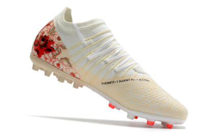 Puma Future Z 1.3 Instinct MG Low-Tops Football Boots - White/Gold/RED