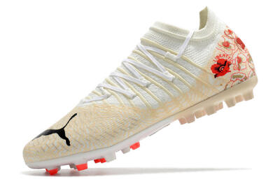 Puma Future Z 1.3 Instinct MG Low-Tops Football Boots - White/Gold/RED