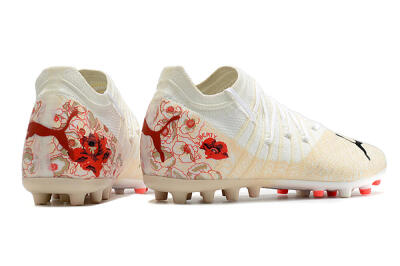 Puma Future Z 1.3 Instinct MG Low-Tops Football Boots - White/Gold/RED