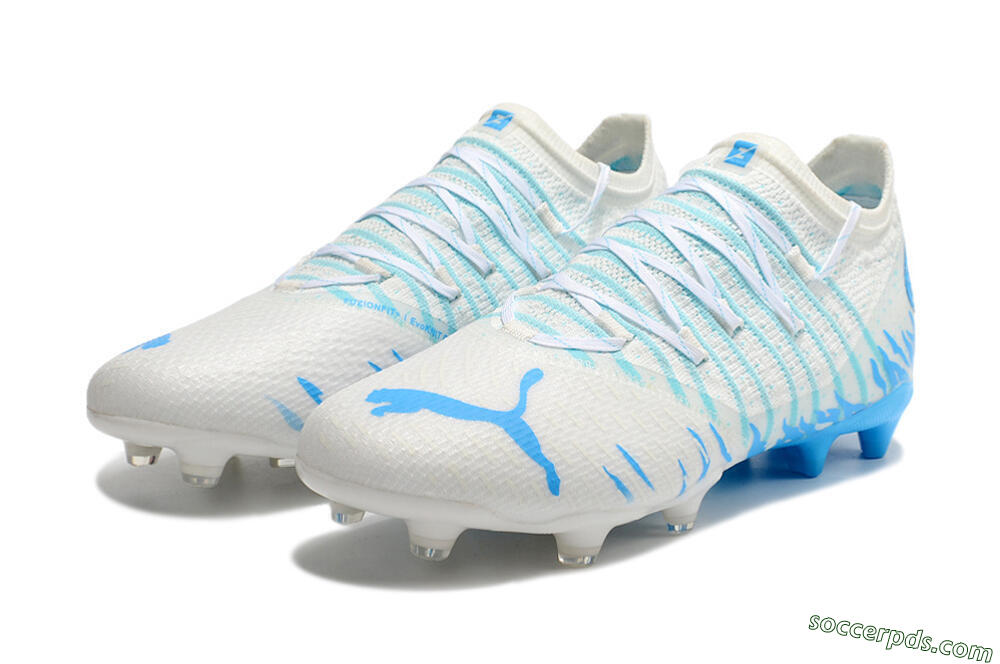Puma Future Z 1.3 FG Low-Tops Football Boots - White/Blue 5