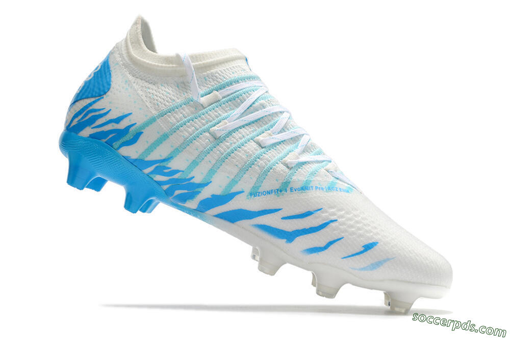 Puma Future Z 1.3 FG Low-Tops Football Boots - White/Blue 7