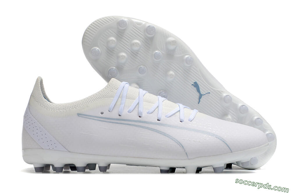Puma Ultra Ultimate MG Low-Tops Football Boots - White/White 1