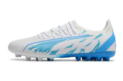 Puma Ultra Ultimate MG Low-Tops Football Boots - White/Blue