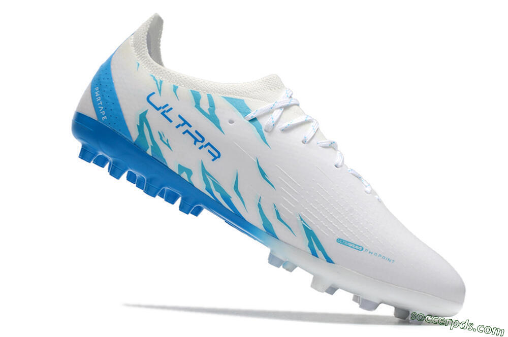Puma Ultra Ultimate MG Low-Tops Football Boots - White/Blue 4