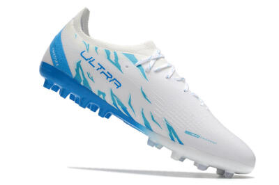 Puma Ultra Ultimate MG Low-Tops Football Boots - White/Blue