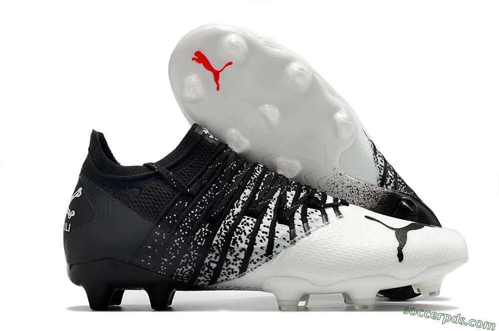 Puma Future Z 1.3 FG Low-Tops Football Boots - White/Black 1