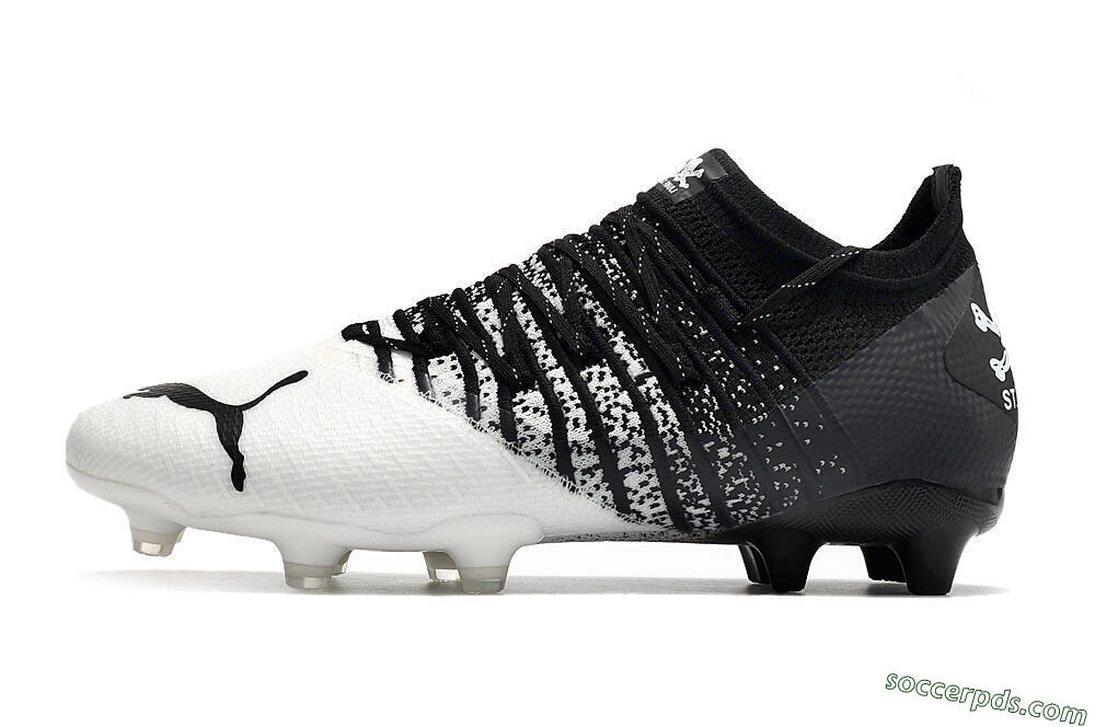 Puma Future Z 1.3 FG Low-Tops Football Boots - White/Black 2