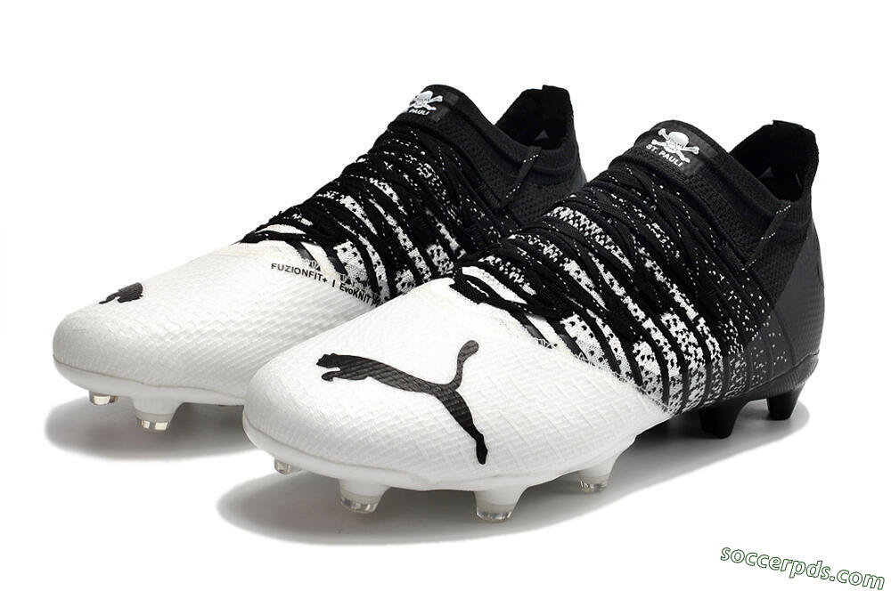Puma Future Z 1.3 FG Low-Tops Football Boots - White/Black 5