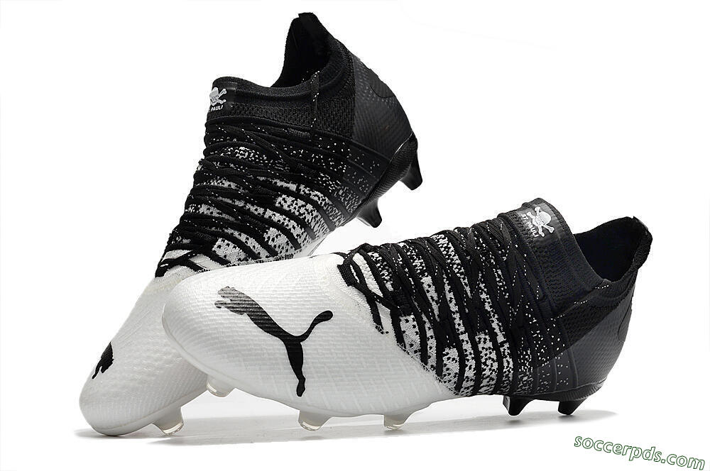 Puma Future Z 1.3 FG Low-Tops Football Boots - White/Black 6