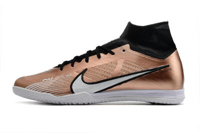 Nike Mercurial Superfly 9 Elite IC High-Tops Football Shoes - Gold/Black/White
