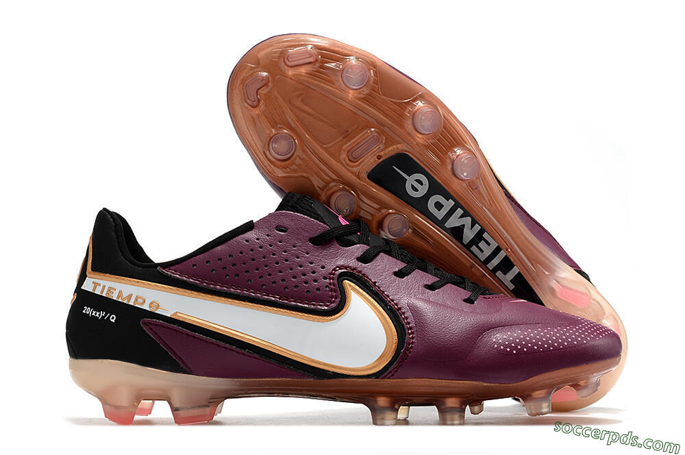 Nike Tiempo Legend 9 Elite FG Low-Tops Football Boots - Red/Black/White 1