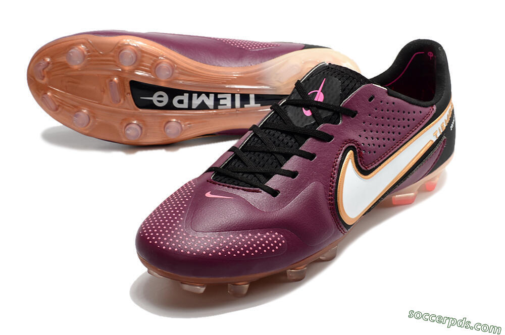 Nike Tiempo Legend 9 Elite FG Low-Tops Football Boots - Red/Black/White 3