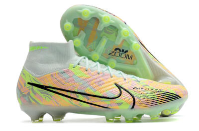 Nike Air Zoom Mercurial Superfly 9 Elite AG High-Tops Football Boots - Green/Orange