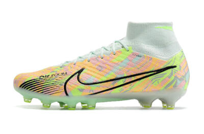 Nike Air Zoom Mercurial Superfly 9 Elite AG High-Tops Football Boots - Green/Orange