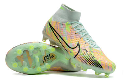 Nike Air Zoom Mercurial Superfly 9 Elite AG High-Tops Football Boots - Green/Orange
