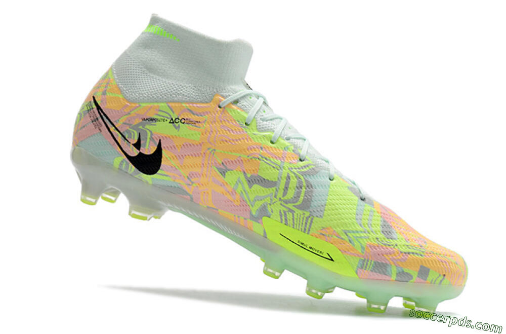 Nike Air Zoom Mercurial Superfly 9 Elite AG High-Tops Football Boots - Green/Orange 7