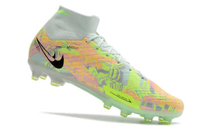 Nike Air Zoom Mercurial Superfly 9 Elite AG High-Tops Football Boots - Green/Orange